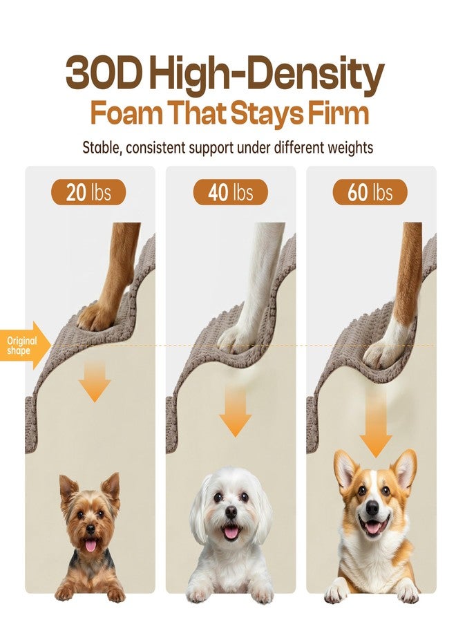 Miorun Extra Wide 4 Steps Dog Stairs for Bed & Couch 18" H, More Stable Non-Slip Dog Ramps with Gentle Slopes, Stylish Indoor Pet Steps for Medium & Large Dogs, Coffee - Image 4