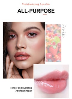 Dragon Ranee 4Pcs Fruit Lip Oil, Glossy Roll-on Lip Glow Balm Set, Transparent Moisturizing Lipsticks, Lip Care Kit for Dry and Chapped Lips  - Image 3