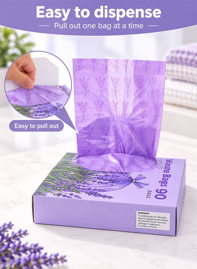 Super ZYouth 90 Bags Disposable Diaper Sacks, Odour Control Baby Nappy Disposal Bags, Leak-Resistant Waste Bags for Collecting Nappies and Rubbish, Home & Travel Use - Image 3
