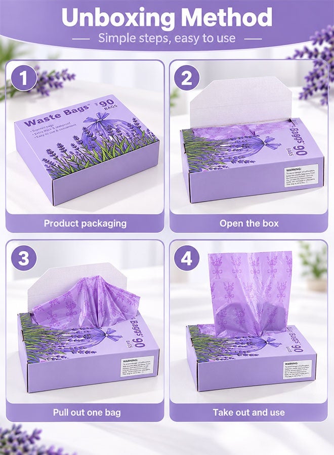 Super ZYouth 90 Bags Disposable Diaper Sacks, Odour Control Baby Nappy Disposal Bags, Leak-Resistant Waste Bags for Collecting Nappies and Rubbish, Home & Travel Use - Image 4