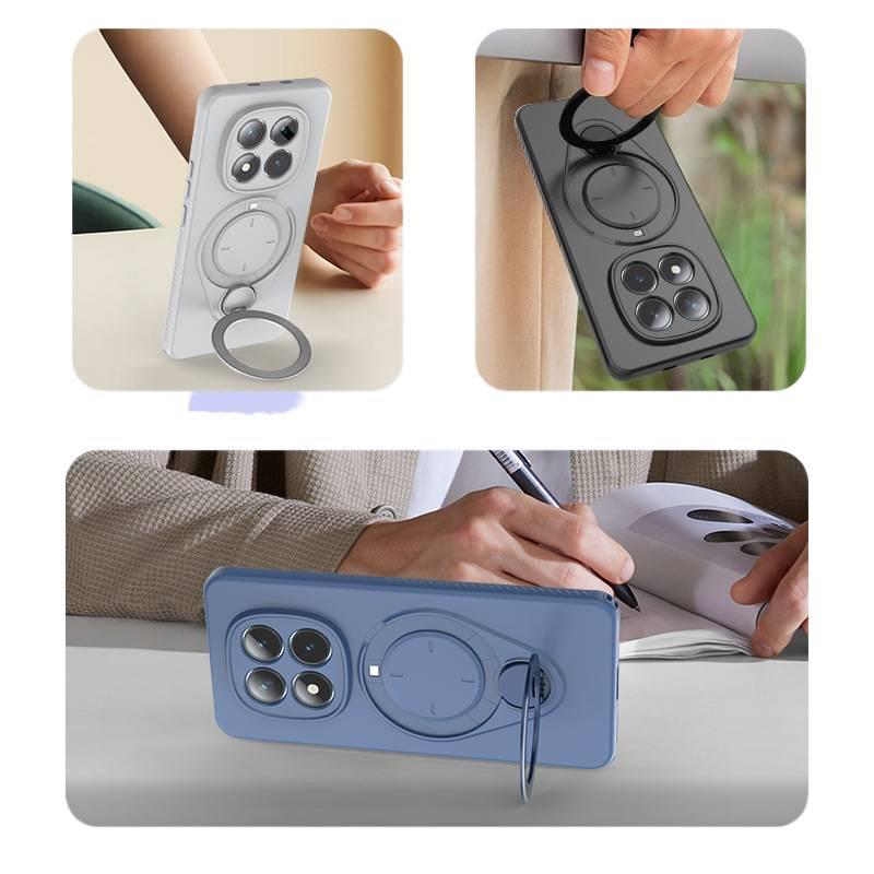 غطاء MagSafe، مغناطيس قوي، برتقالي TPU + PC، مقاوم للصدمات لـ Redmi Note 15 مغناطيسي من مادة TPU باللون الأحمر للاستخدام الخارجي سهل الحمل للهدايا - Image 3