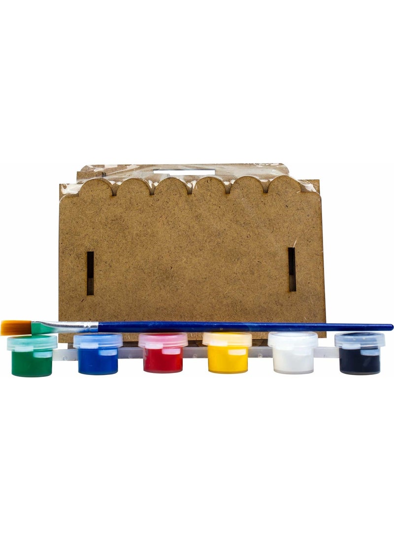 Emin İş Eğitimi - Emin İş Eğitim Emin İş Eğitim Painting Wooden Bird House Set - Image 1