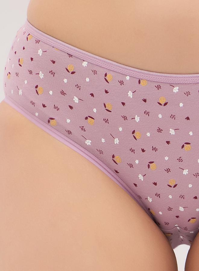 Clovia Pack of 3 - Floral Print Hipster Briefs - Image 5
