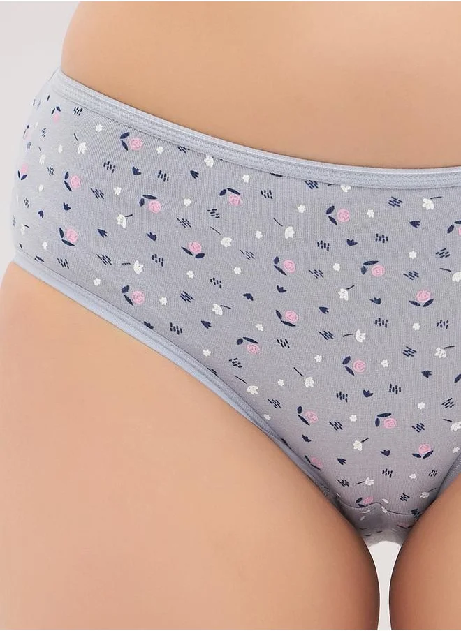 Clovia Clovia Pack of 3 - Floral Print Hipster Briefs