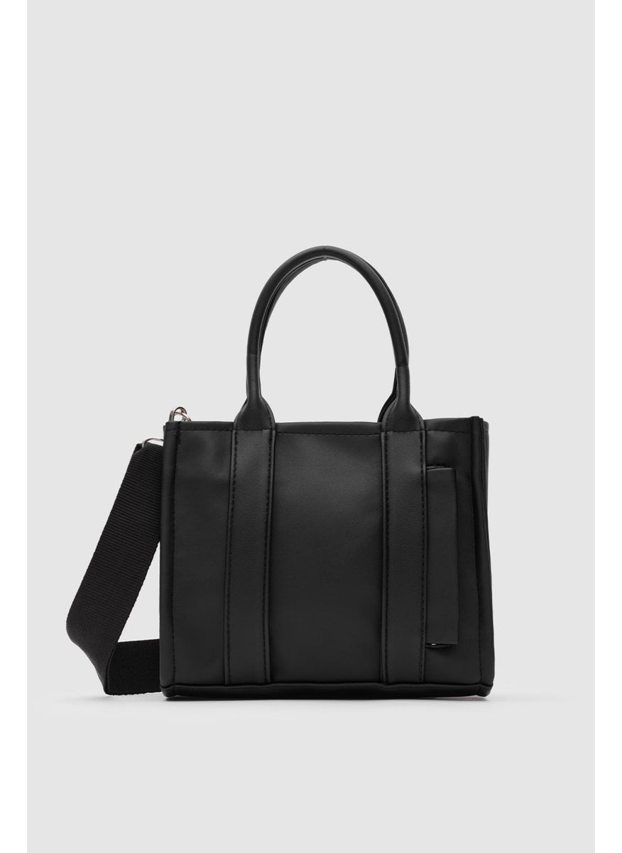 Shule Bags Faux Leather Women's Tote Bag Miles Black  - Image 1