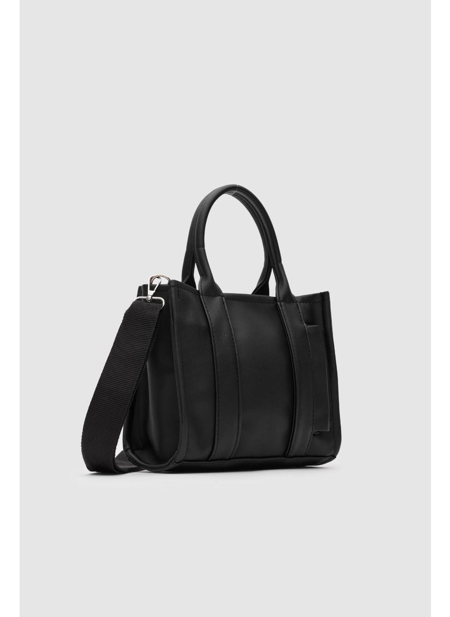Shule Bags Faux Leather Women's Tote Bag Miles Black  - Image 2