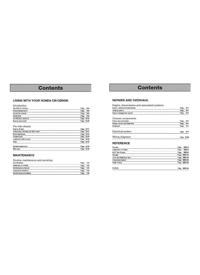 Honda CB650F & CBR650F, CB650R & CBR650R (14 - 19): 2014 to 2019  - Image 5