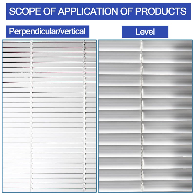 AccEncyc 8 Pcs Horizontal Blind Repair Tabs Mini Blind Slat Repair Kit Horizontal Blinds Replacement Slats White Blind Fixers for Horizontal Blinds (1" W x 3" L) - Image 3