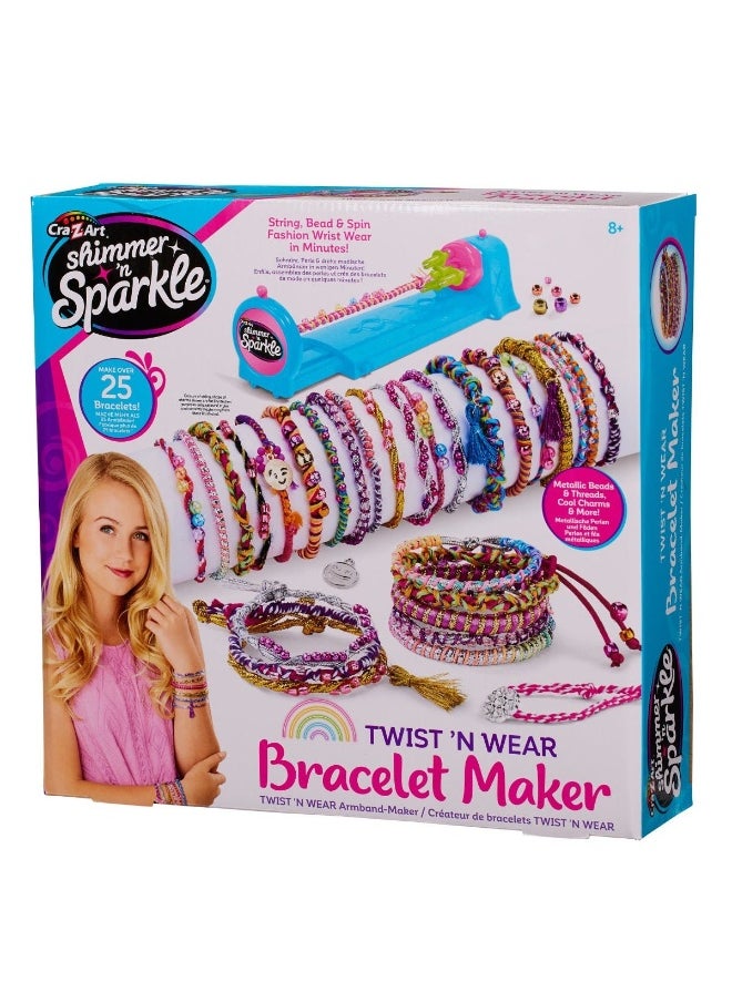 Shimmer N Sparkle - Cra-Z-Art Shimmer 'N Sparkle Twist & Wear Fashion Neon Bracelet Maker Kit - Image 1