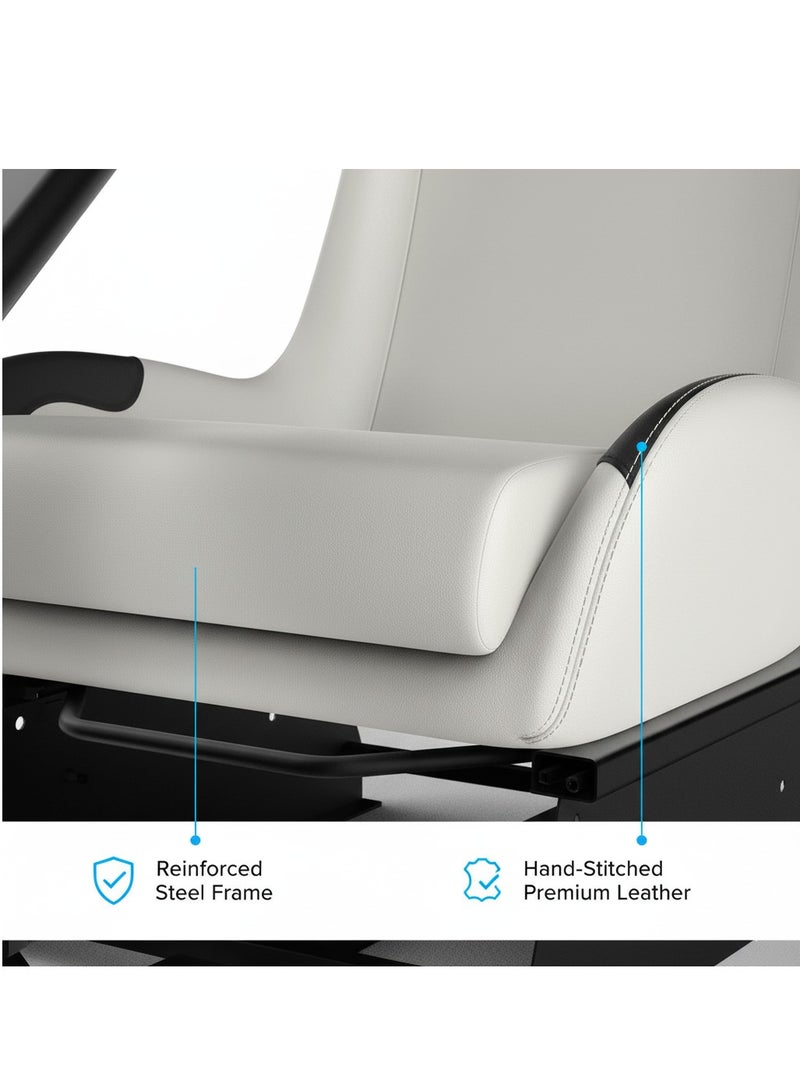 FlashHawk Racing Wheel Stand with Seat, Racing Gaming Chair Driving Cockpit for All Logitech G923 | G29 | G920 | Thrustmaster | Fanatec Wheels | Xbox One, PS4, PC Platforms - Image 3