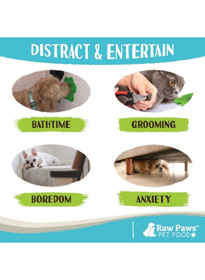 روو باوز بساطات اللعق، قطعتان - كاسرات الملل للكلاب أثناء الاستحمام، بساط اللعق للكلاب - بساط تشتيت انتباه الكلاب، بساط التغذية البطيئة للكلاب - بساط تفاعلي لتهدئة القلق - بساط وسادة اللعق للكلاب والقطط - Image 5