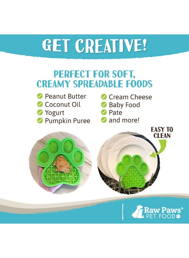 روو باوز بساطات اللعق، قطعتان - كاسرات الملل للكلاب أثناء الاستحمام، بساط اللعق للكلاب - بساط تشتيت انتباه الكلاب، بساط التغذية البطيئة للكلاب - بساط تفاعلي لتهدئة القلق - بساط وسادة اللعق للكلاب والقطط - Image 4