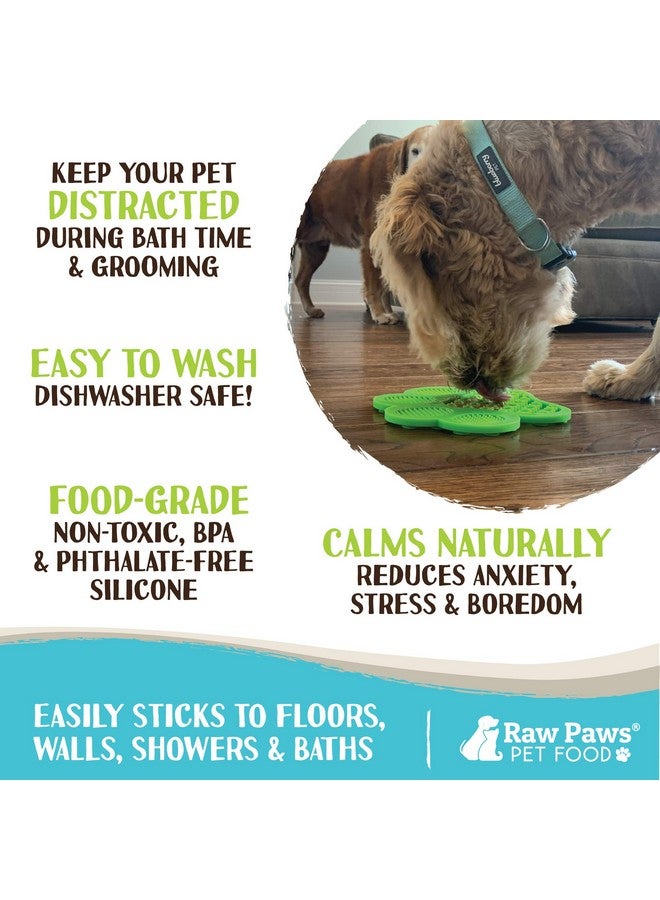 روو باوز بساطات اللعق، قطعتان - كاسرات الملل للكلاب أثناء الاستحمام، بساط اللعق للكلاب - بساط تشتيت انتباه الكلاب، بساط التغذية البطيئة للكلاب - بساط تفاعلي لتهدئة القلق - بساط وسادة اللعق للكلاب والقطط - Image 2