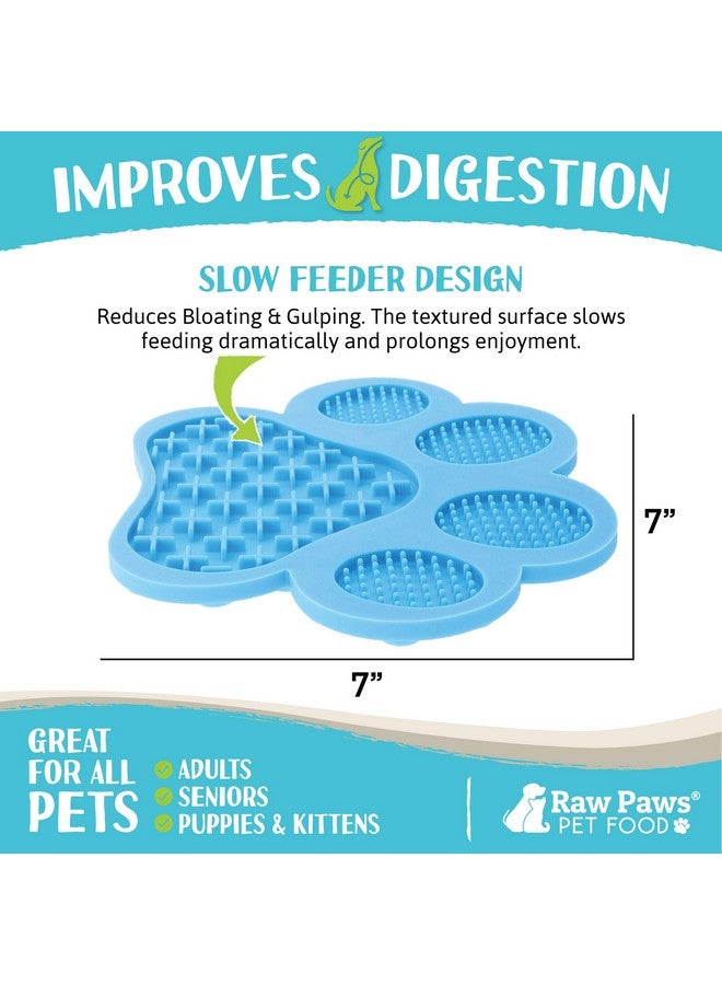 روو باوز بساطات اللعق، قطعتان - كاسرات الملل للكلاب أثناء الاستحمام، بساط اللعق للكلاب - بساط تشتيت انتباه الكلاب، بساط التغذية البطيئة للكلاب - بساط تفاعلي لتهدئة القلق - بساط وسادة اللعق للكلاب والقطط - Image 3