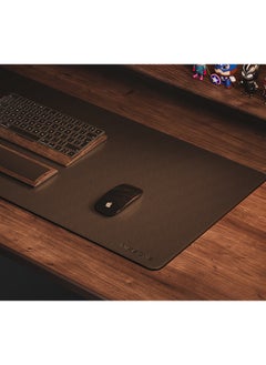 JoyousSto Large carbon fiber leather mouse pad, ultra-high speed precise positioning and smooth operation, non-slip rubber base, waterproof and high temperature resistant, suitable for gamers, office and home mouse pad 800*400mm  - Image 4