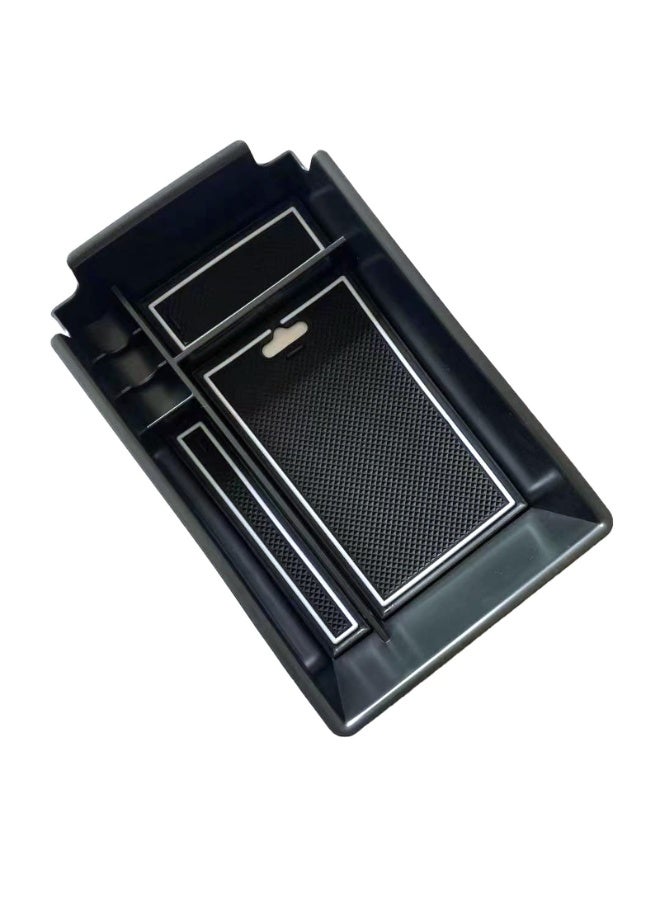 Center Console Organizer Storage Armrest Box Insert Tray for Hyundai Sonata 2020-2023 Models Black - Image 1