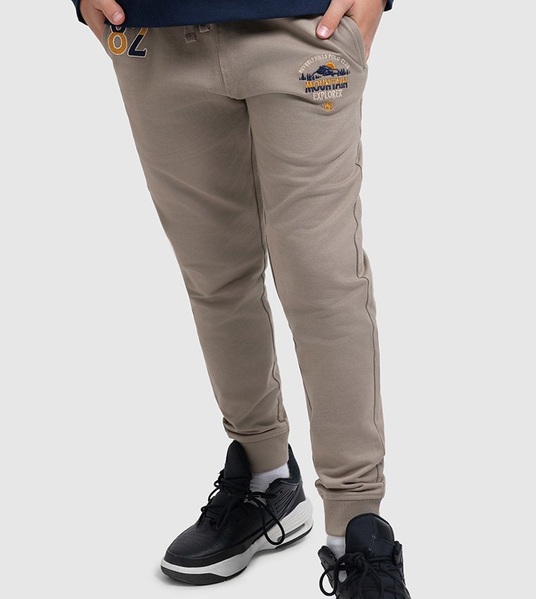 BEVERLY HILLS POLO CLUB Embroidered Elasticated Joggers