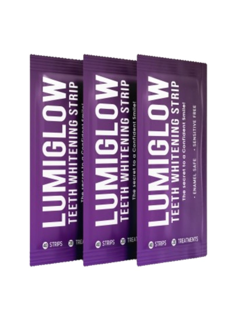 LUMIGLOW - 40-Piece Lumiglow Professional Teeth Whitening Strip Dental Kit - Image 1