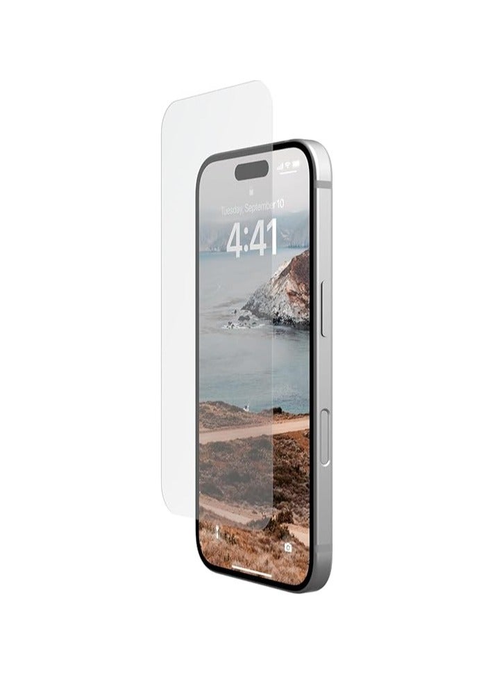 Muzz Clear Screen Protector for IPhone 16 Plus 2.5D HD Tempered Glass 9H Hardness 3-Pack (iPhone 16 Plus) - Image 3