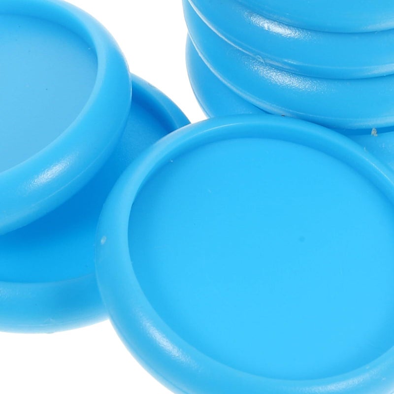 Plastic Leaf Binder Discs 44pcs 3.8x3.8cm Blue for Loose Leaf Notebooks Flexible Binding Home Office Organizing - Image 3