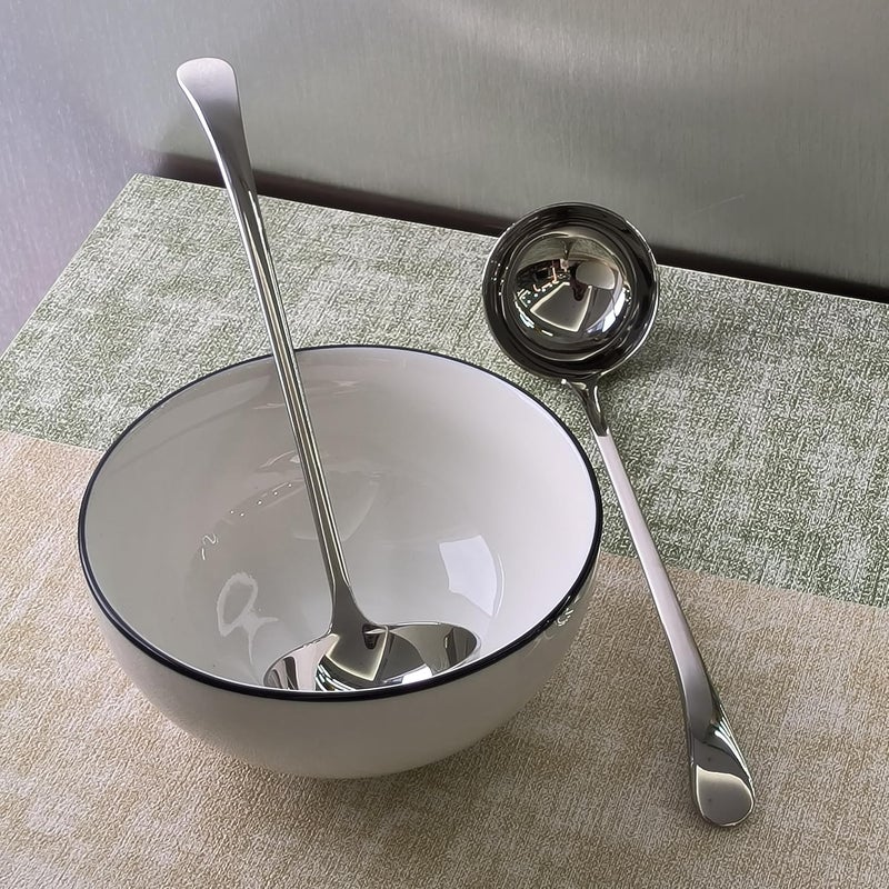 Txhlyx Soup Gravy Ladle,18/10 Stainless Steel Cooking Serving Ladle,great for Soups,Gravy,11.4-Inch 1Pack - Image 4