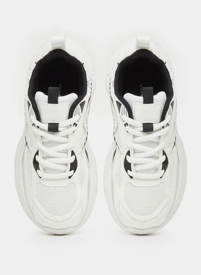 Styli Chunky Sole Lace Up Sneakers