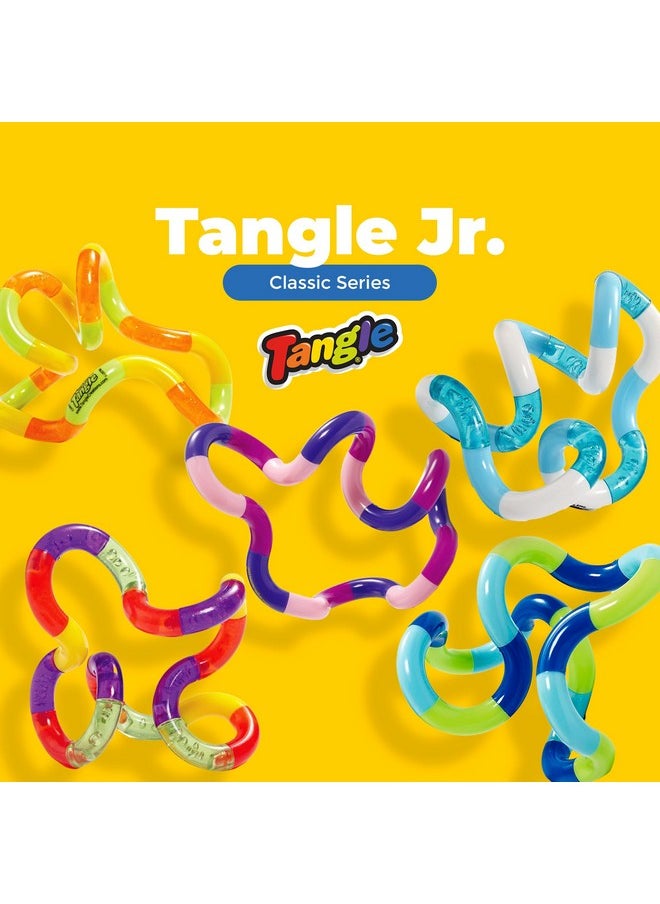 TANGLE - Tangle Jr Classic (5Pack) Genuine Tangle Fidget Toys Tangle Fidget Pack Twisty Fidget Toy Fidgets Pack For Kids And Adults Fidget Toy For School Gift For Teens And Adults - Image 1