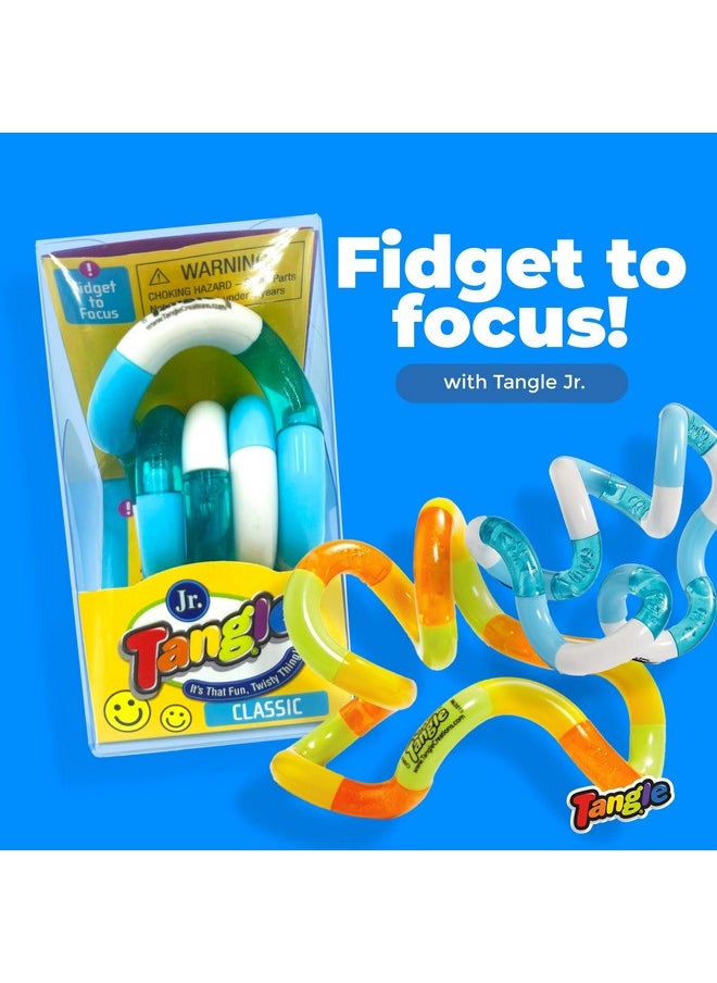 TANGLE - Tangle Jr Classic (5Pack) Genuine Tangle Fidget Toys Tangle Fidget Pack Twisty Fidget Toy Fidgets Pack For Kids And Adults Fidget Toy For School Gift For Teens And Adults - Image 1