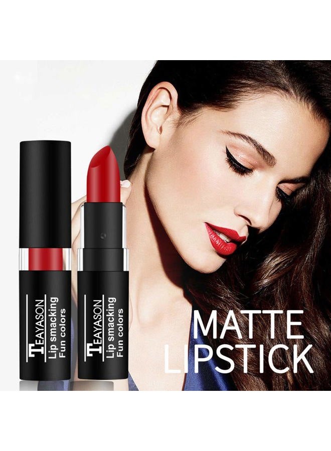 Petansy 12 Colors Vivid Vampire Matte Lipstick Set Long Lasting Waterproof Velvet Lip Stick for Party, Masquerade, Cosplay, Halloween Makeup - Image 3