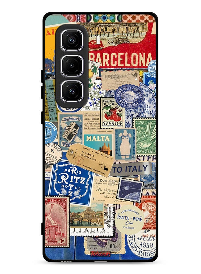 Tolwak Infinix Hot 50 Pro Plus 4G Protective Case Cover Stickers Of Different Cities - Image 1