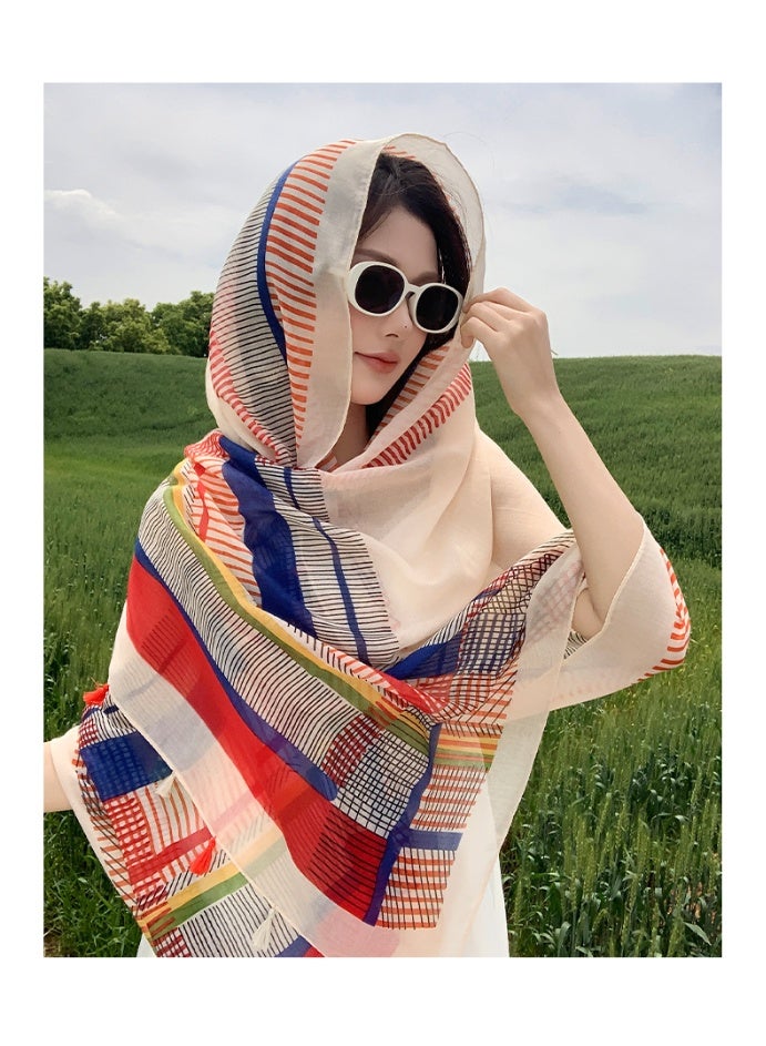 الساتان كبير مربع رأس الوشاح للنساء، 2 حزم الحرير مثل الوشاح خفيفة الوزن الساتان رأس الوشاح، الرقبة الشعر الوشاح الشعر بانداناس للنساء البنات تغليف الشعر والنوم (180 * 100 سم)) - Image 2