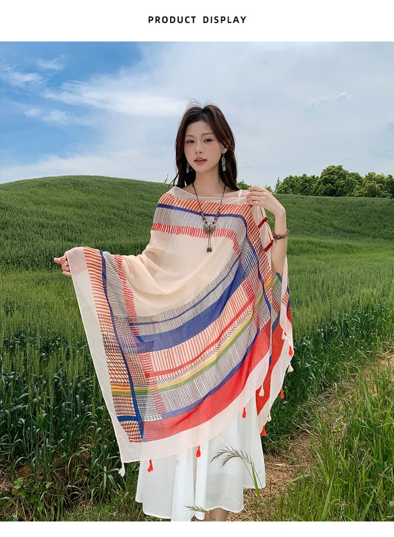 الساتان كبير مربع رأس الوشاح للنساء، 2 حزم الحرير مثل الوشاح خفيفة الوزن الساتان رأس الوشاح، الرقبة الشعر الوشاح الشعر بانداناس للنساء البنات تغليف الشعر والنوم (180 * 100 سم)) - Image 5