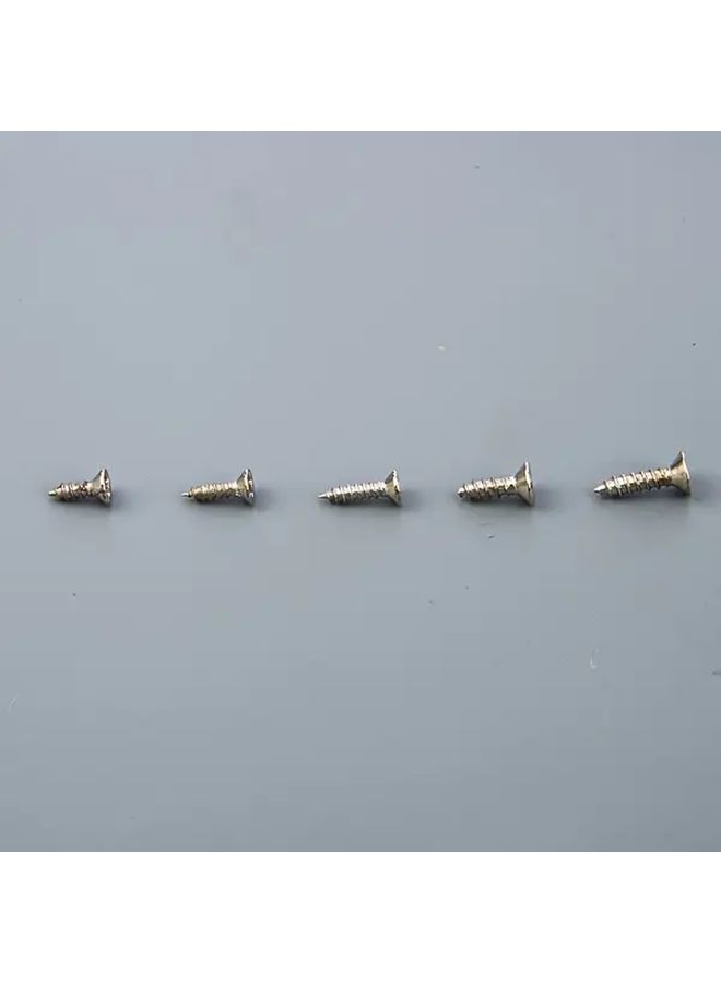 M2x7 مم براغي ذاتية التنظيف مطلي بالنيكل 100 قطعة مجموعة مثبتات معدنية برأس مسطح - Image 4