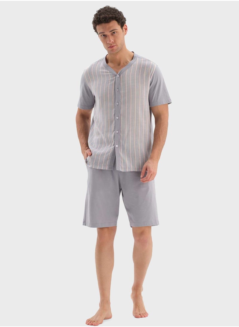 dagi - Nightwear Shirt & Short Set - Image 1