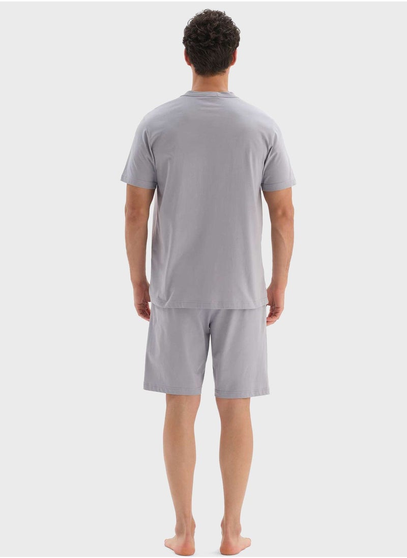 dagi - Nightwear Shirt & Short Set - Image 1