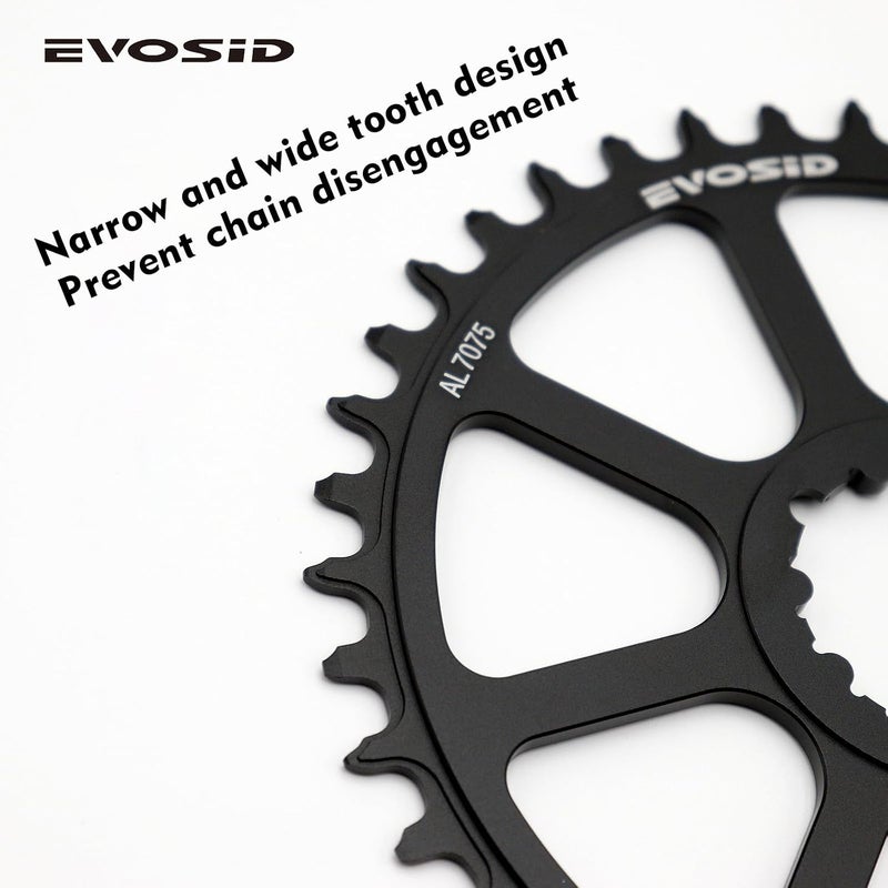 EVOSID Road Bike Chainring 40T 42T 44T 46T 48T 50T Direct Mount Offset 3mm Narrow Wide Chainring 8-12 Speed for SRAM GXP Crankset - Image 4