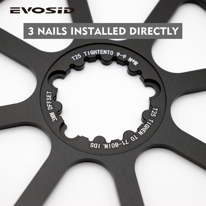 EVOSID Road Bike Chainring 40T 42T 44T 46T 48T 50T Direct Mount Offset 3mm Narrow Wide Chainring 8-12 Speed for SRAM GXP Crankset - Image 5