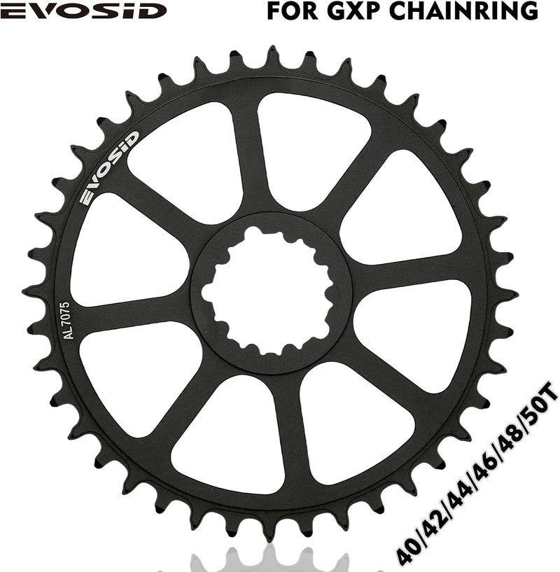 EVOSID Road Bike Chainring 40T 42T 44T 46T 48T 50T Direct Mount Offset 3mm Narrow Wide Chainring 8-12 Speed for SRAM GXP Crankset - Image 3