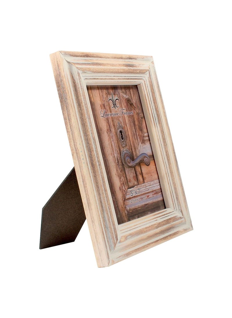 Lawrence Frames Lawrence Frames 5x7 White Wash Maple Picture Frame  Natual  - Image 2