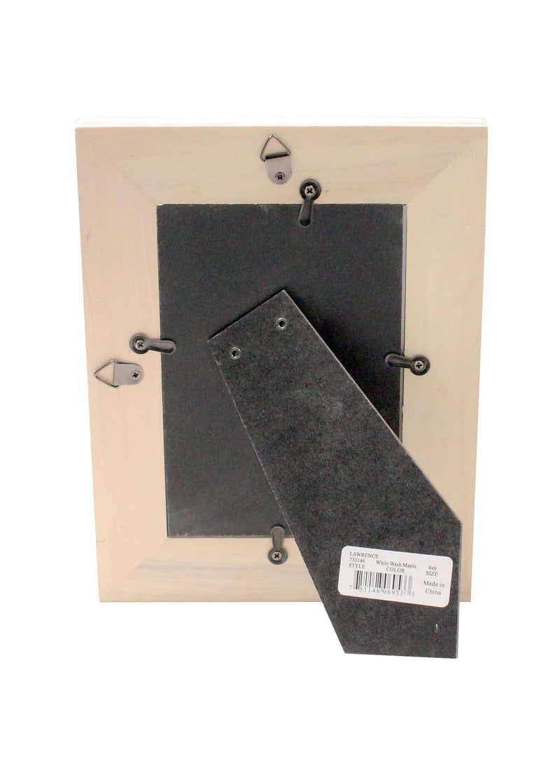 Lawrence Frames Lawrence Frames 5x7 White Wash Maple Picture Frame  Natual  - Image 3