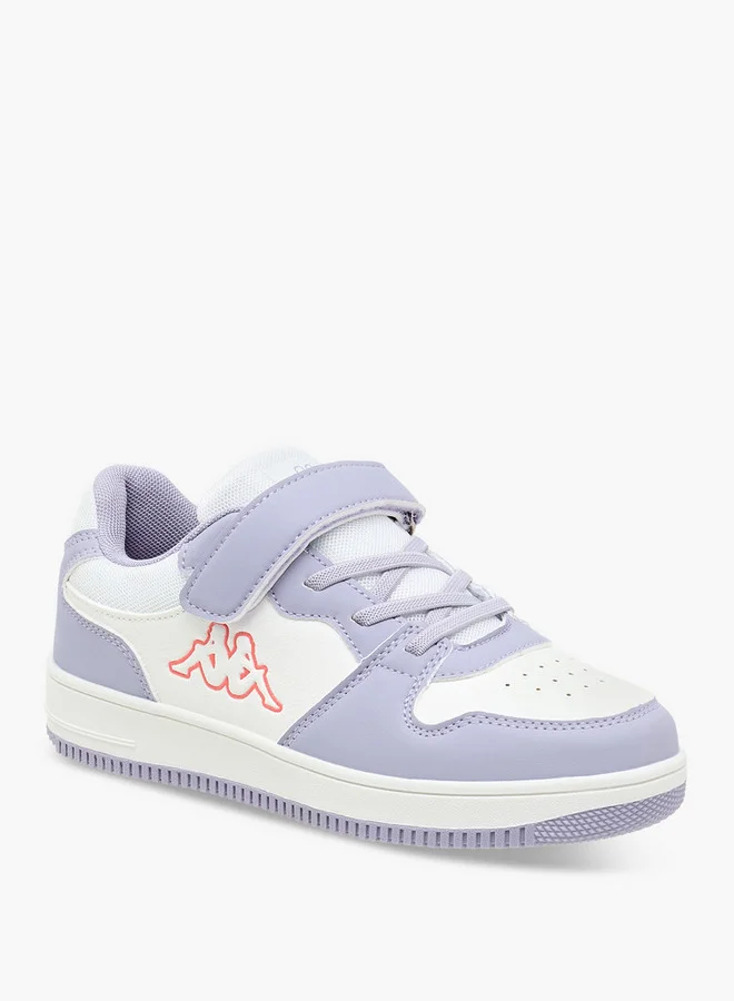 كابا Girls' Panelled Low-Ankle Sneakers with Hook and Loop Closure