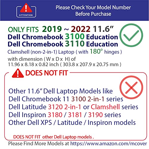 mCover Case Compatible for 20192022 116 Dell Chromebook 31003110 Education Clamshell 180 Hinge Laptop ONLY NOT Fitting Any Other Dell Models Purple - Image 3