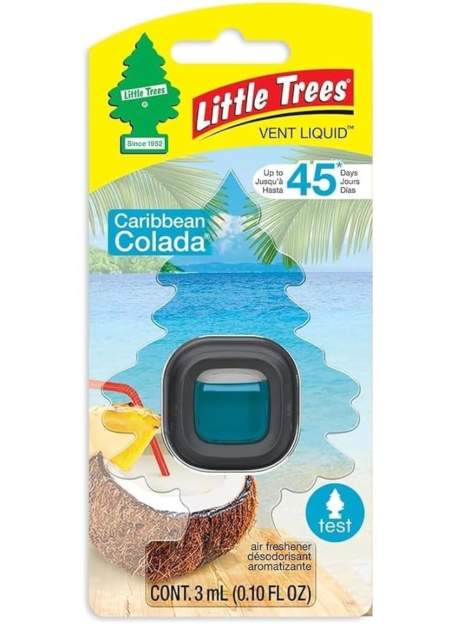 ليتل تريز معطر جو سائل برائحة الكاريبيان كولادا من فينت، Ctk-52625، قطعة واحدة - Image 1