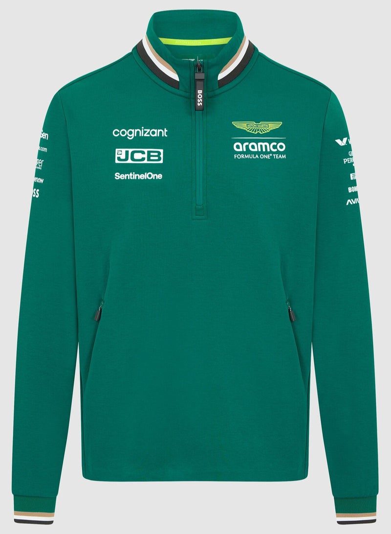 Aston Martin AMF1 RP MENS TEAM 1/4 ZIP  - Image 1