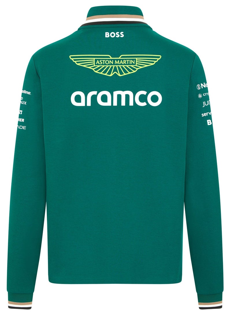 أستون مارتن سترة فريق أستون مارتن للفورمولا 1 (ASTON MARTIN F1) للرجال بسحاب ربعي - Image 2