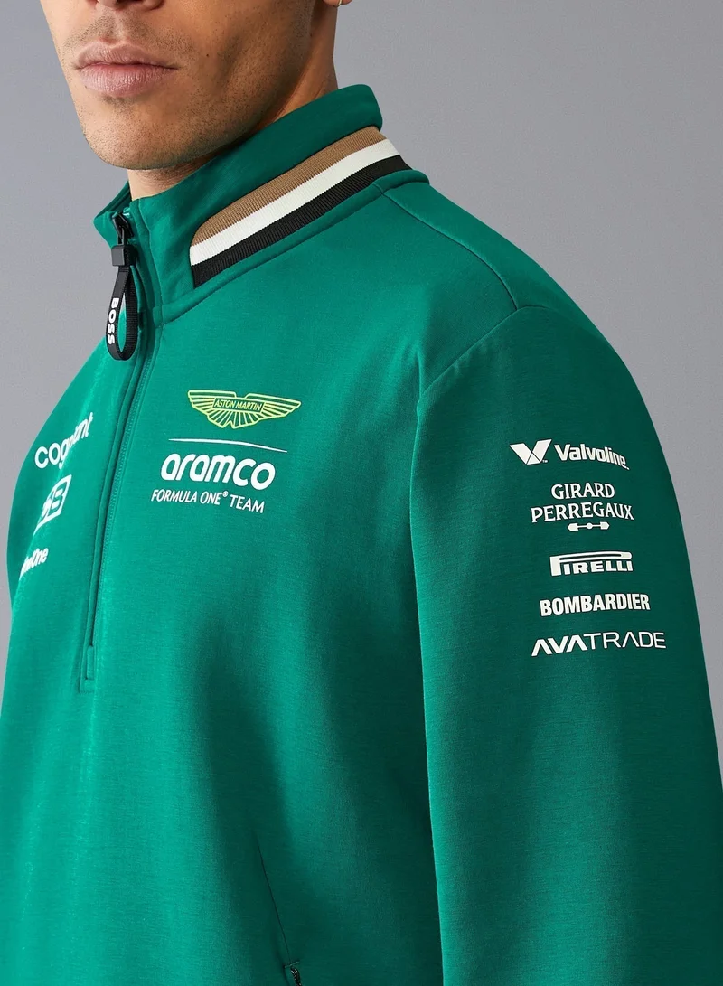 Aston Martin  ASTON MARTIN F1 RP MENS TEAM 1/4 ZIP  | Best Price UAE