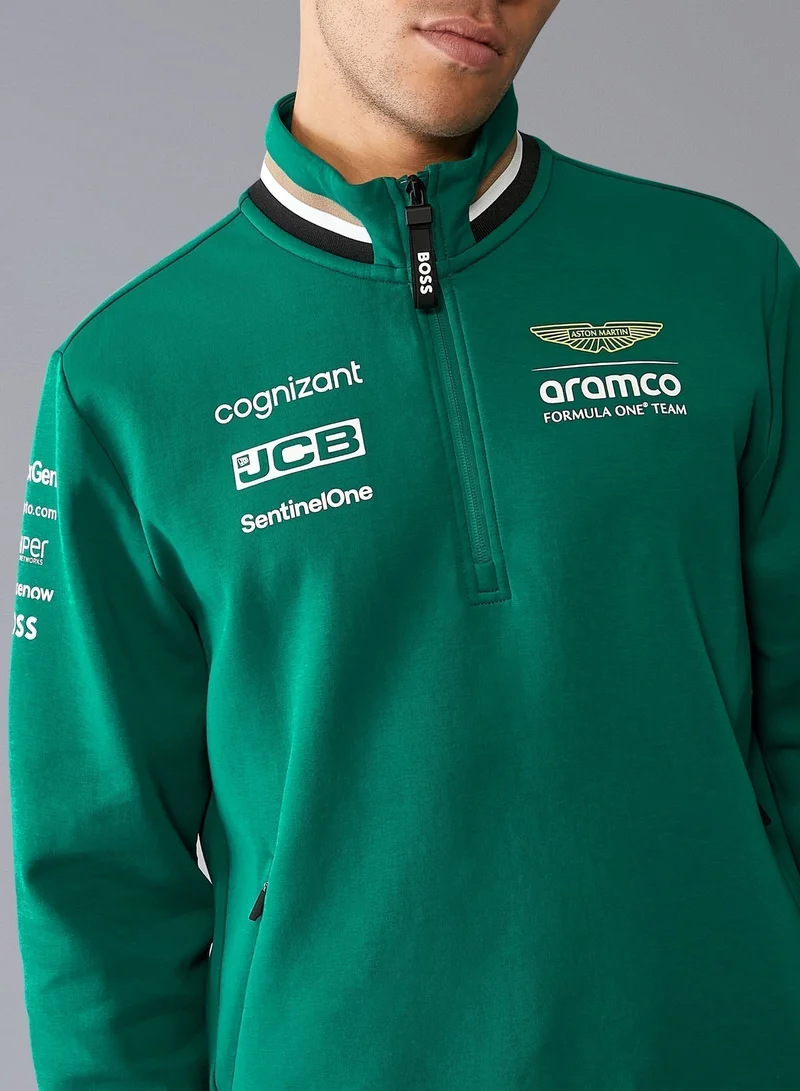 Aston Martin  ASTON MARTIN F1 RP MENS TEAM 1/4 ZIP  | Best Price UAE