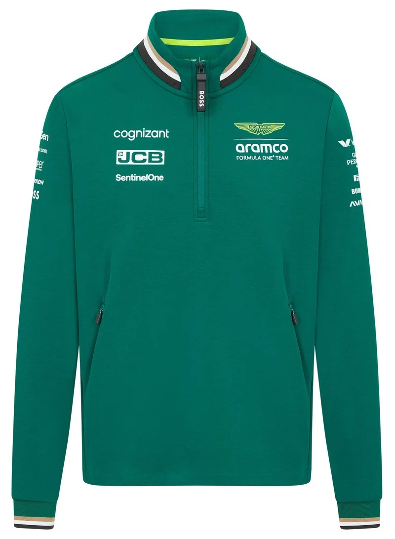Aston Martin  ASTON MARTIN F1 RP MENS TEAM 1/4 ZIP  | Best Price UAE