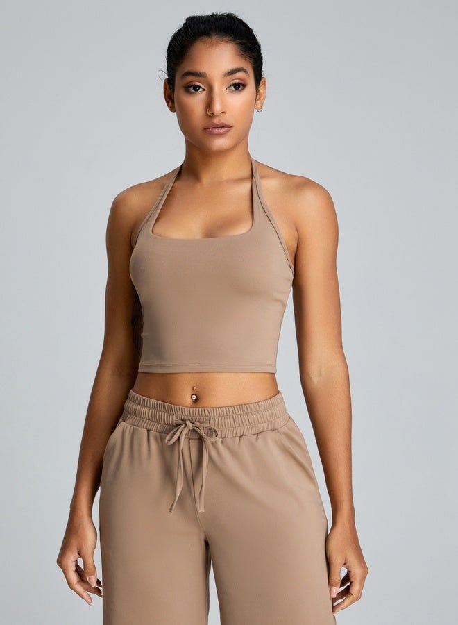 KAWN.YOGA Womens Athletic Tank Top with Square Neckline  - Image 3