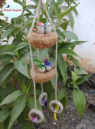 SHINDE EXPORTS Decorative Artificial Birds Nest Hanging Made of Natural Grass Best for Balcony Home Decor and Gifting - Image 2
